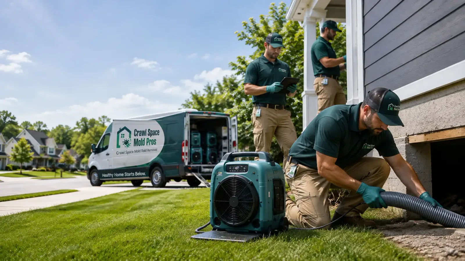 Crawl Space Mold Removal in Midpines, CA